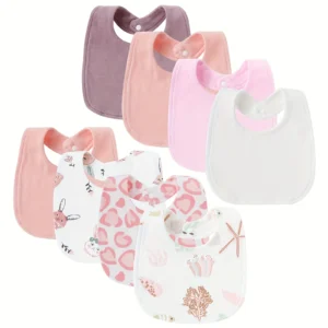 8-Pack Baby Bib Set